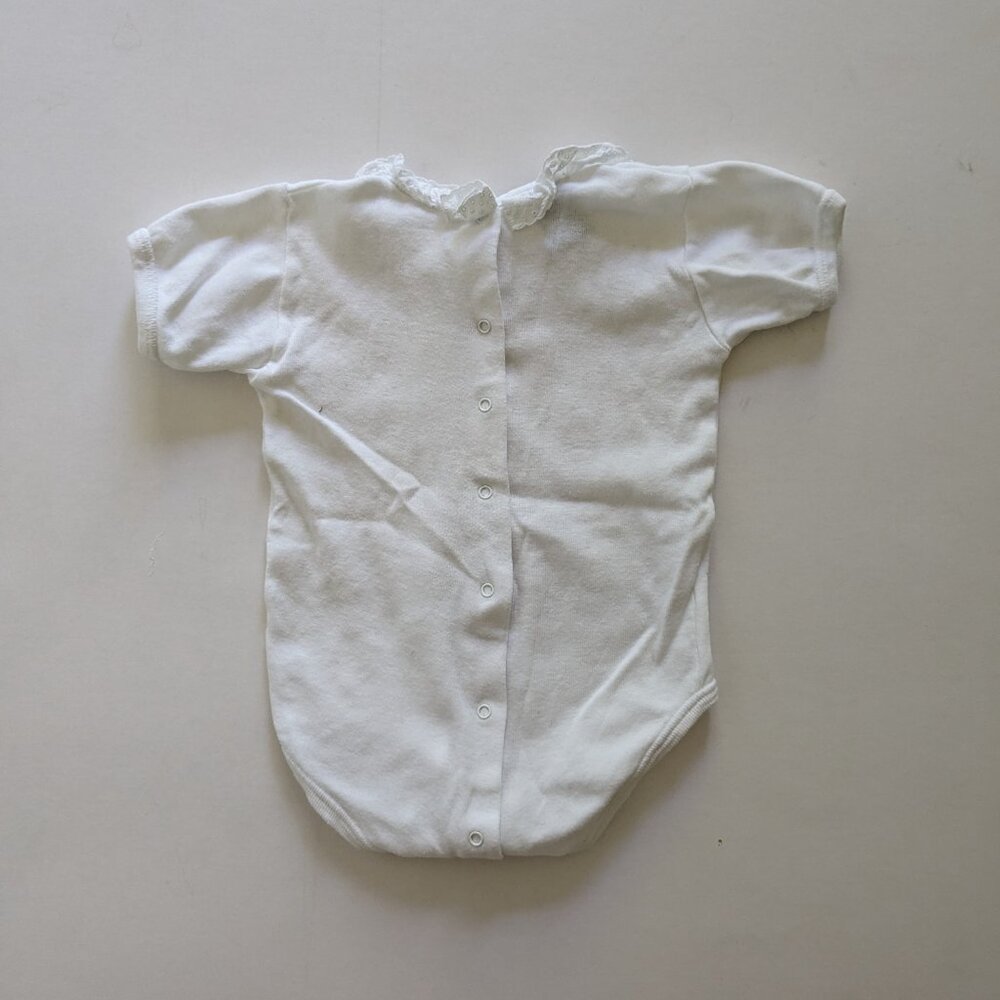 Babidu White Bodysuit 9mo - Picture 2 of 5